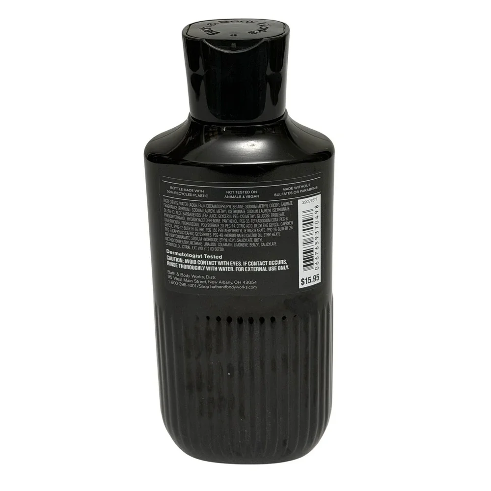 Bath & Body Works Noir Men 3-in-1 Hair Face Body Wash 10oz The Mens Shop Aloe B5